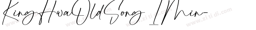 KingHwaOldSong IMin字体转换